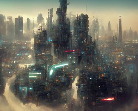 [SD 2.1 768][Checkpoint]djz Cyber City V21 -industry 0