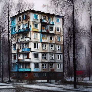 [SD 1.5][Checkpoint]Панельки (Khrushchevka Diffusion) v1.0