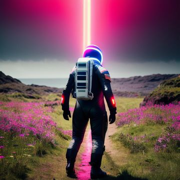 [SD 1.5][TextualInversion]Neon Ground Astronaut v1.0