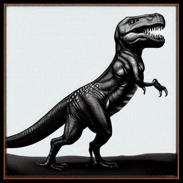 [SD 1.5][TextualInversion]trex learned embeds